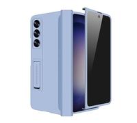 Omio for Galaxy Z Fold 8 Ultra Case with Privacy Screen Protector, Built-in Adjustable Stand & Magnetic Hinge Protection All-Inclusive Shockproof Protective Cover for Men Women Girls, Blue