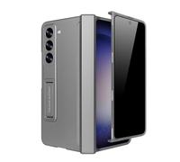 Omio for Galaxy Z Fold 8 Ultra Case with Privacy Screen Protector, Built-in Adjustable Stand & Magnetic Hinge Protection All-Inclusive Shockproof Protective Cover for Men Women Girls, Gray