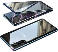 OMIREL Anti-Peep Case for Samsung Galaxy A54/A53/A52 Magnetic Adsorption Screen Protector Double Sided 9H Tempered Glass Metal Bumper Frame 360° Full Body Privacy Cover,Green,For Samsung A53