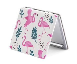 OMIRO Compact Mirror with Magnification, Small Mirror for Makeup, Square