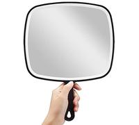 OMIRO Hand Mirror, Extra Large Black Handheld Mirror with Handle, 23cm W x 32cm L
