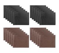 OMISTAR 24 Pcs Leather Wallets for Men, Men's PU Leather Bifold Wallets, DIY Blank Engraving Purses with Money Clips & Card Holders, Stylish Present for Coworkers, 12 Black & 12 Brown