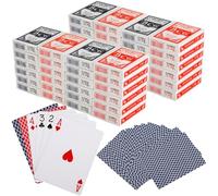OMISTAR 48 Decks Entertaining Cards Set, 24 Pack Black and 24 Pack Red, 54 Count Per Deck, Travel Playing Items, Ideal for Poker, Blackjack, Canasta, Rummy, Game Supplies for Parties, Clubs