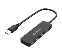 Omivine usb Hub, 4-Port Ultra-Slim USB Splitter, Multi-Port Expander for PC, Laptop, Desktop, Notebook, MacBook, NetBook, MAC, Wii