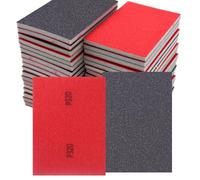 OMJMYY 30 Pcs Grit Sanding Sponge Set 320Grit Sanding Sponges Flexible Foam Filled Sanding Pad Wet And Dry Blocks Sandpapers Sheets Reusable for Wood Drywall Metal Model Furniture Polishing Railin