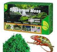 OMJMYY 300g Sphagnum Moss for Humidity Natural Reptile Moss Sphagnum Moss for Plants for Reptiles & Amphibians Hatching Reptile Substrate for Snakes Frogs Turtles Gecko Pet Snails(Dark Green)