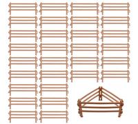 OMJMYY Toy Fence 40PCS Horse Corral Fencing Accessories Playset Plastic Farm Fence Toy for Barn Paddock Horse Stable Farm Animal Fence Educational Gift for Kids Toddler
