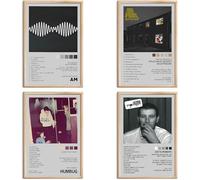 omle Arctic Monkeys Posters Music Album Cover Posters Print Set of 4 Room Aesthetic Canvas Wall Art for Girl and Boy Teens Dorm Decor 8x12 inch Unframed