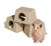 Omlet Biodegradable Hamster Hides | Great Addition to Your Hamster Cage or Playplen | Meet their Natural Needs to S over, Nibble and Gnaw | 3 Pack