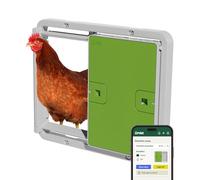 Omlet Smart Automatic Chicken Coop Door Opener | Wi-Fi Enabled | Programmable with App | Operated by Light Sensor or Timer | Easy to Install | Mains or Battery Powered | Built-in Safety Sensors Green