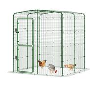 Omlet Walk in Chicken Run | Strong, Spacious and Secure Outdoor Poultry Enclosure | Easy to Assemble All-Round Heavy Duty Steel | Unique Anti-Tunnel Skirt | High-Rise 2x2x2