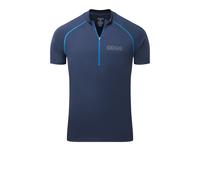 OMM Bearing Zip Neck Men's T-Shirt | UK M in Navy