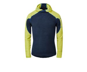 OMM Core Plus Hoodie | UK M in Navy/Yellow