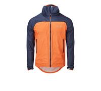 OMM Halo Plus Waterproof Men's Running Jacket | UK L in Orange/Navy