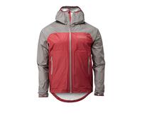 OMM Halo Plus Waterproof Men's Running Jacket | UK M in Dark Red/Grey