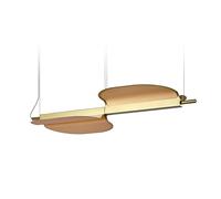 Omma 2 Leaves Pendant Light with 2 Elements LZF Lamps beech/gold - LZF OM S2 GD LED DIMBT 22