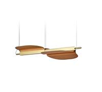 Omma 2 Leaves Pendant Light with 2 Elements LZF Lamps cherry/gold - LZF OM S2 GD LED DIMBT 21