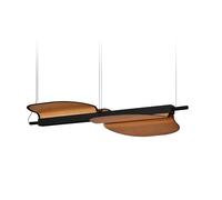Omma 2 Leaves Pendant Light with 2 Elements LZF Lamps - LZF OM S2 BK LED DIMBT 21