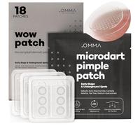 OMMA Korean Microdart Acne Patch, Effective Cystic Acne Overnight Treatment, Microdot Patches for Face for Initial Disturbing Quotes with Salicylic Acid & Tea Tree, 18 (14mm) Zit