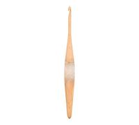 Ommi Crochet Ergonomic Handle Crochet Hooks | Handcrafted 7’’ Steam Beech Wood & Resin Mix Crochet Hook | Knitting Needle, Craft Yarn Weave | Best Gift! (Steam Beech Wood & Resin, 6.5 mm)