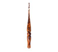 Ommi Ergonomic Handle Crochet Hooks | Handcrafted 17.78 cms Crochet Hook | Knitting Needle, Craft Yarn Weave | Best Gift! (Orange & Black, 5.5 mm)
