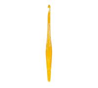 Ommi Ergonomic Handle Crochet Hooks | Handcrafted 17.78 cms Crochet Hook | Knitting Needle, Craft Yarn Weave | Best Gift! (Yellow, 6 mm)