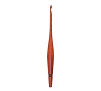 Ommi Ergonomic Handle Crochet Hooks | Handcrafted 17.78 cms Padauk Wood Crochet Hook | Knitting Needle, Craft Yarn Weave | Best Gift! (Padauk, 7 mm)