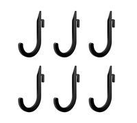 OMMUU 6PCS Squat Rack Holder Attachments for Home Gym Storage Heavy Duty Weight Rack Holder with Storage Hook for Resistance Bands Barbell Collars and Gym Accessories Gym Organization Made Easy with