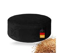 OMNANA® CUSHY™ Meditation pillow round - Seat cushion 10cm/15cm/20cm high - Velvet yoga cushion with spelt filling - Velvet floor pillow for meditation & relaxation - Made in Germany