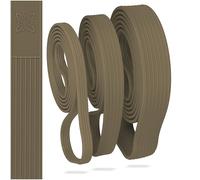 OMNANA® LOOM™ Stretch Band Set Silicone - 3 x seamless resistance bands, studio quality, dimensionally stable, non-slip, easy to clean - ideal for fitness, Pilates, yoga