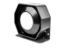 OMNBQPUNL Handlebar Loudspeaker Car Alarm Black Front Speaker, Square Mouth High Decibel, 200W 300W 400W Watt Mounted, 12V24V Universal