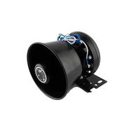 OMNBQPUNL Handlebar Loudspeaker Car Alarm Black Front Speaker, Square Mouth High Decibel, 200W 300W 400W Watt Mounted, 12V24V Universal