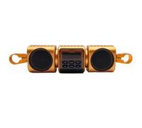 OMNBQPUNL Handlebar Loudspeaker Motorcycle Speaker With Built-In Amplifier Wireless & AUX Inputs FM Radio 12V Metal MP3 Player For Off-Road Bikes