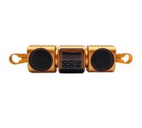 OMNBQPUNL Handlebar Loudspeaker Motorcycle Speakers With Built-In Amplifier Wireless & AUX Inputs FM Radio 12V MP3 Player For OffRoad Bikes