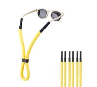 Omnful Kids Glasses Strap for Floating - Adjustable Sunglasses Straps Cords for Toddler, Boys and Girls - Eyeglasses Strap, 3pcsyellow, 0-16 inches