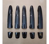 OMNHGD Exterior Door Handle Cover Trim Overlays Accessories for Toyota for Harrier 2003-2009(Carbon Fiber)