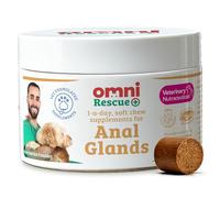 Omni Anal Glands Dog Supplements - Pro Fibre Chews with Apple Pectin