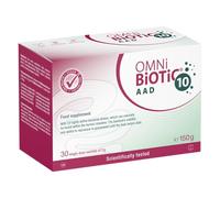 OMNi BiOTiC 10 AAD | Probiotic for Antibiotics | Use During and After Any Course of Antibiotics | 30 Sachets (150 g) | Powder | with Inulin | Vegan | Gluten-Free | Lactose-Free