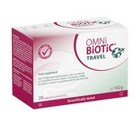 OMNi BiOTiC Travel | Vacation Without Frustration | Bacterial Strains for Each Day of Your Holiday | 28 Sachets (140 g) | Powder | Vegan | Gluten-Free | Lactose-Free | Halal | for Daily use