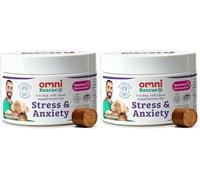 Omni Dog Anxiety Relief Supplement - Dragons’ Den Winners, One-a-Day Supplements for Dogs, Aids Stress and Anxiety with L-Tryptophan L-Theanine for Calming, 30 Servings, Small Dog 0-15Kg (Pack of 2)