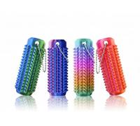 OMNI LAYER Fidget Toys for Adults - Spiky Sensory Keychain Set of 4, 3D-Printed Textured Roller for Stress & Focus, Pocket Hand Fidget for ADHD & Autism Sensory Needs
