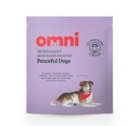 Omni Natural Calming Dog Treats - Anxiety Relief Treat for Nervous Dogs with Valerian Root & Lemon Balm Plant Based Vet Formulated Dog Training Treats for Puppy & Adult, For 8 Weeks Old Plus, Multibag