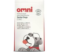 OMNI Vet Formulated Senior Dry Dog Food 10kg | Protein Rich Natural Ingredients Biscuits | Plant Powered Kibble Backed by Vets | Supported By Science,