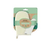 OMNIA BOTANICA - 2 in 1 sisal and cotton glove - massage and exfoliate the body deep - toned skin - body massage glove - bath mitt - spa - intense exfoliation