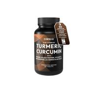 OMNIA High Strength Turmeric Complex 3980mg - Turmeric Curcumin C3® with Ginger, Boswellia, Black Pepper & Vitamin C 60 Tablets, Joint Pain Relief, Immune Support & Anti-Inflammatory Supplement (60)