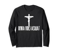 Omnia Mors Aequat - Latin Christian Jesus Christ Quote Long Sleeve T-Shirt