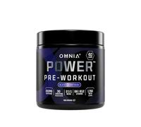 OMNIA Power Pre Workout Powder - Energy Drink with Creatine Monohydrate, Beta Alanine, Caffeine and Citrulline, Physical Performance for Gym or Sports, 40 Servings - Black Cherry Rush