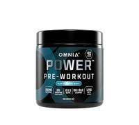 OMNIA Power Pre Workout Powder - Energy Drink with Creatine Monohydrate, Beta Alanine, Caffeine and Citrulline, Physical Performance for Gym or Sports, 40 Servings - Blue Raspberry Burst