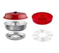 Omnia Stovetop Camping Oven, Silicone Mould 2.0 & Baking Rack Package Deal