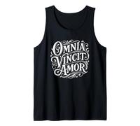 Omnia Vincit Amor Latin Love Conquers All Quote Tank Top